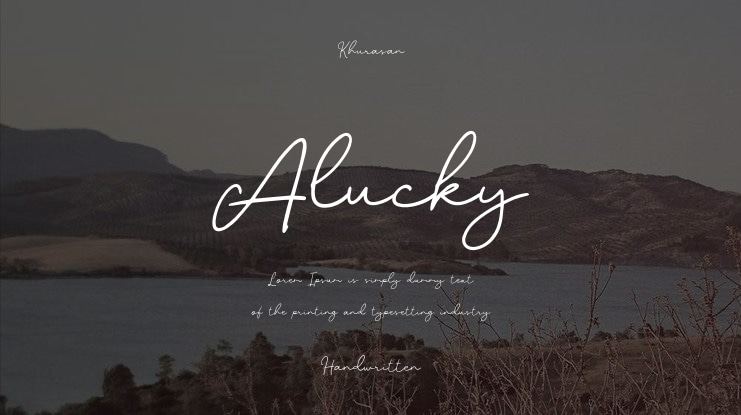 Alucky Font