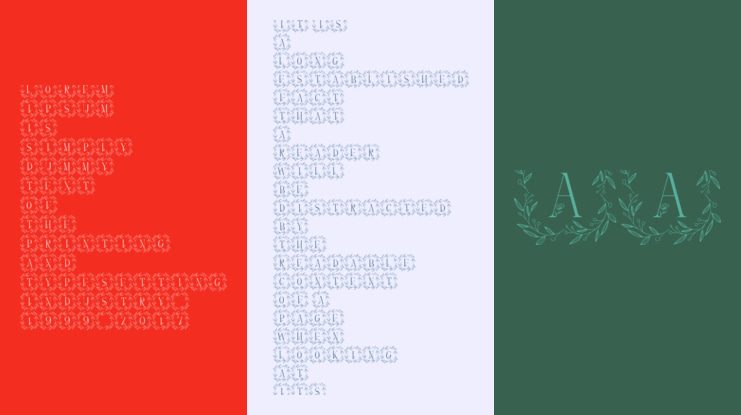 Leave Buds Monogram Font