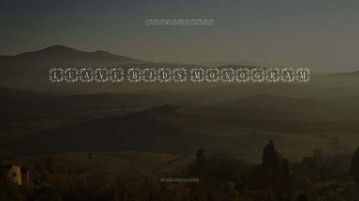 Leave Buds Monogram Font