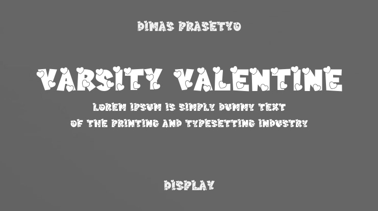 Varsity Valentine Font