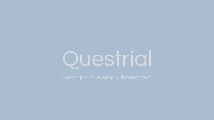 Questrial Font