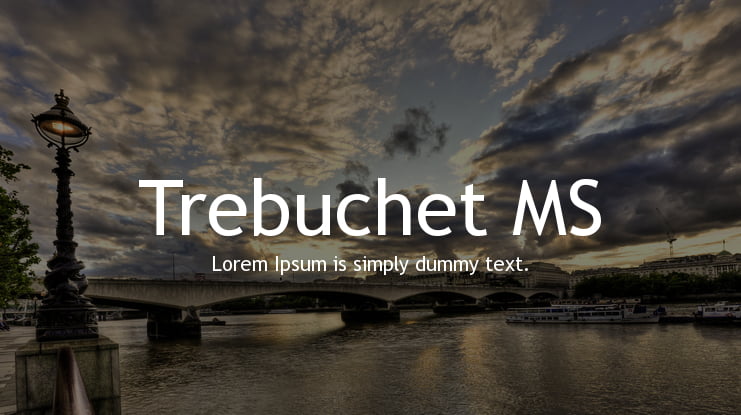 Trebuchet MS Font Family