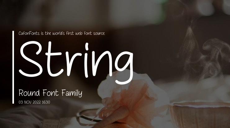 String Round Font