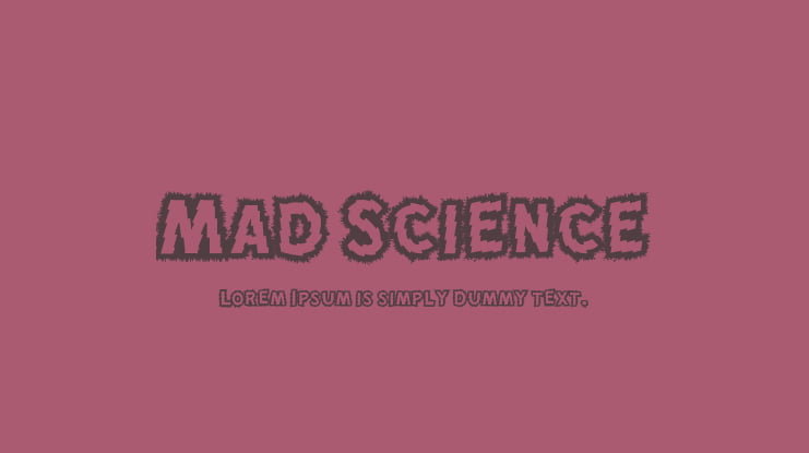 Mad Science Font