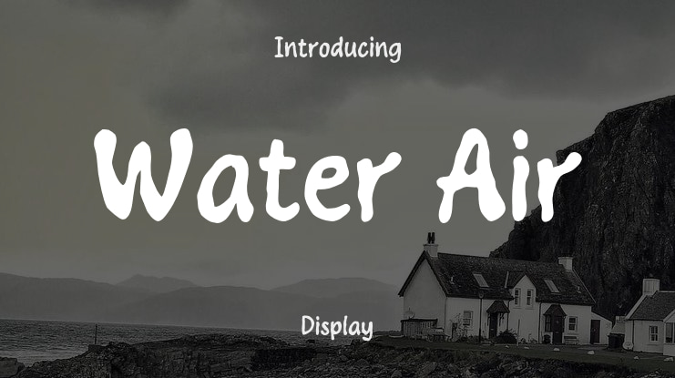 Water Air Font