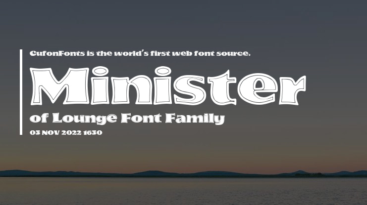Minister of Lounge Font