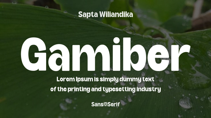 Gamiber Font