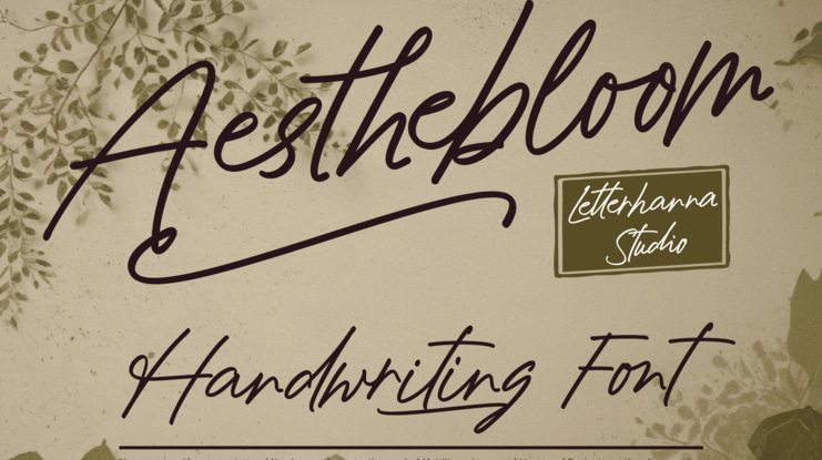 Aesthebloom Font