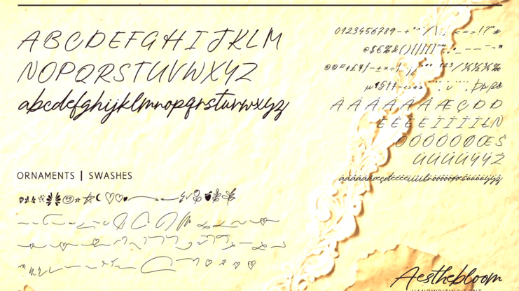 Aesthebloom Font