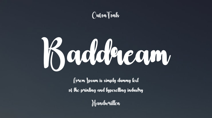 Baddream Font
