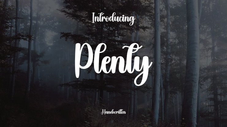 Plenty Font