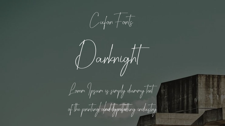 Darknight Font
