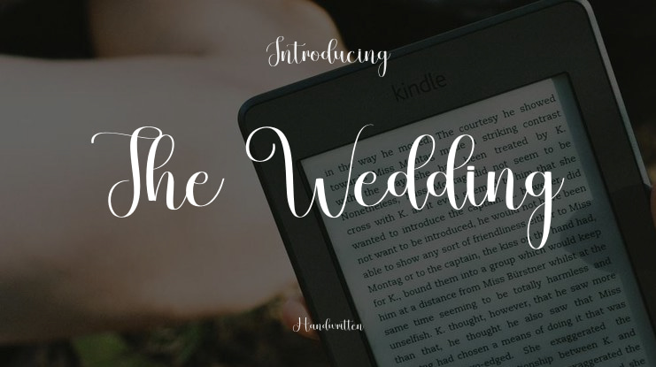 The Wedding Font