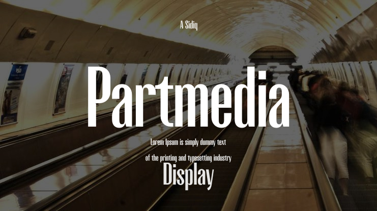 Partmedia Font