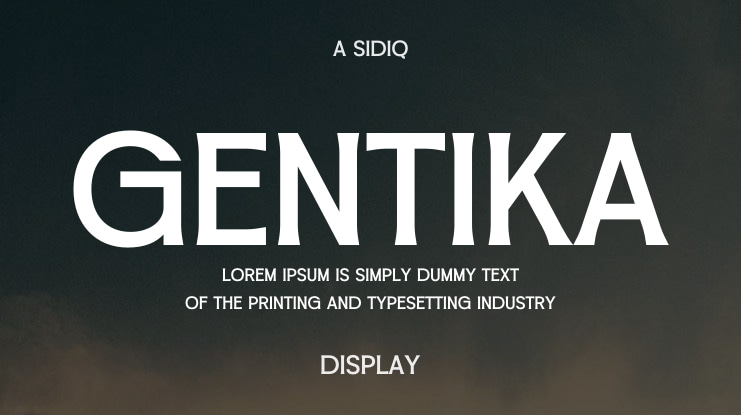 Gentika Font