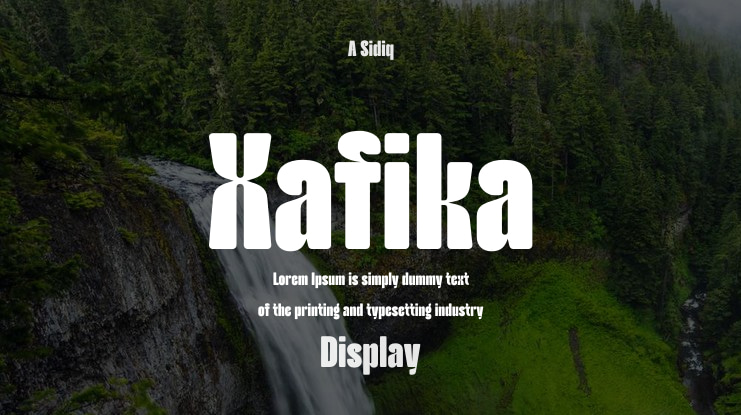 Xafika Font