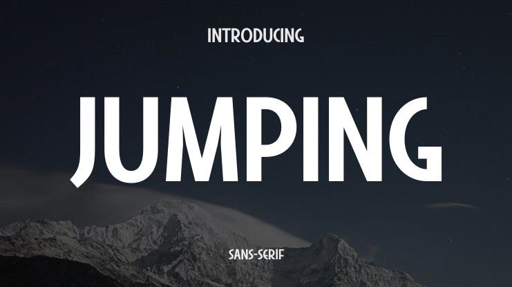 Jumping Font