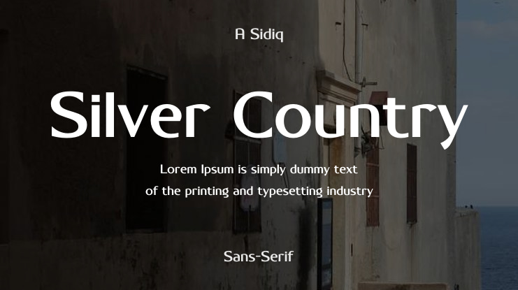 Silver Country Font