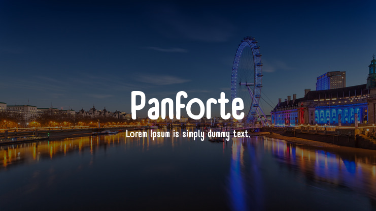 Panforte Font Family