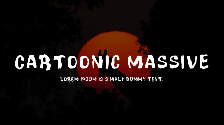 Cartoonic Massive Font Family
