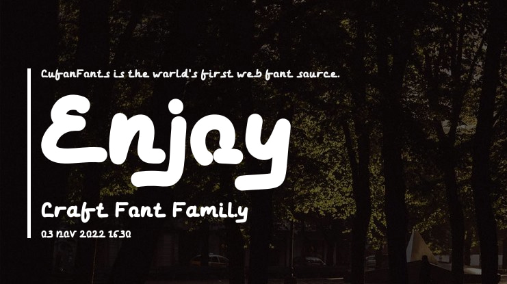 Enjoy Craft Font