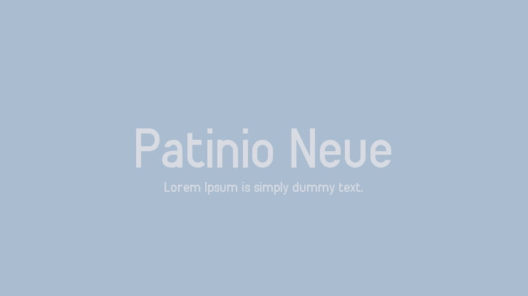 Patinio Neue Font