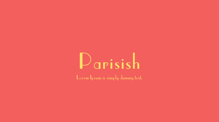 Parisish Font