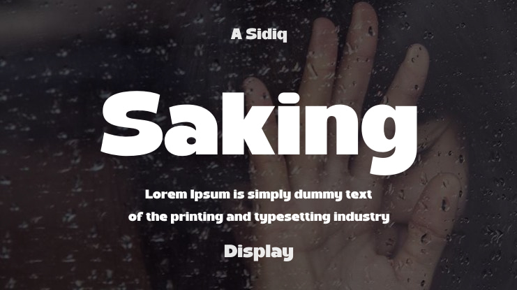 Saking Font
