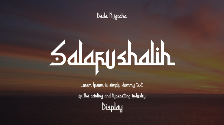 Salafushalih Font
