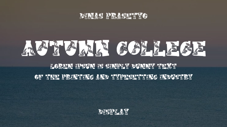 Autumn College Font