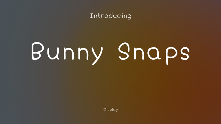 Bunny Snaps Font