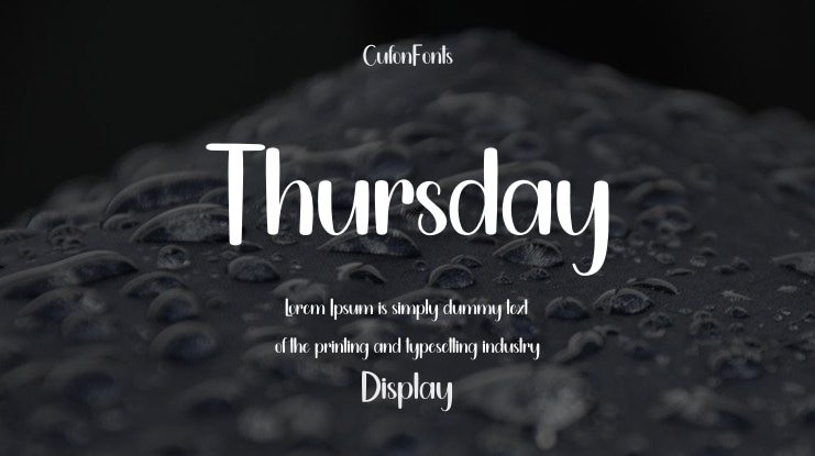 Thursday Font