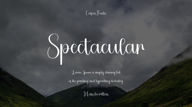 Spectacular Font