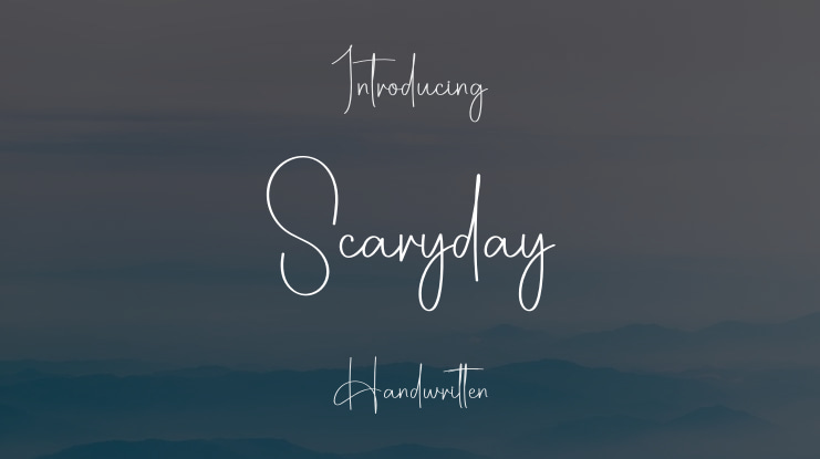 Scaryday Font