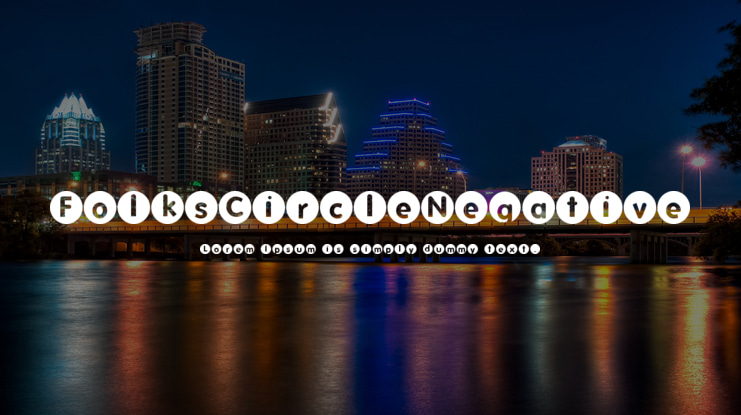 FolksCircleNegative Font Family