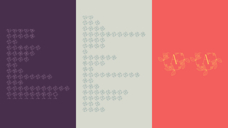 Petite Buds Monogram Font