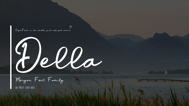 Della Morgan Font