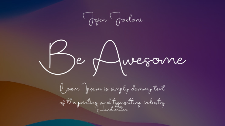 Be Awesome Font Family