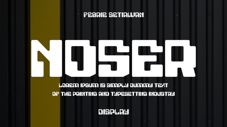 Noser Font