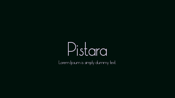 Pistara Font