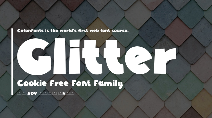 Glitter Cookie Free Font