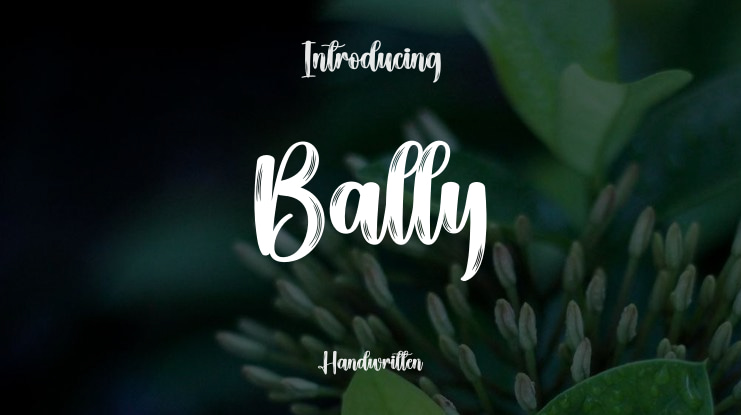 Bally Font