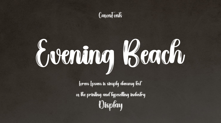 Evening Beach Font