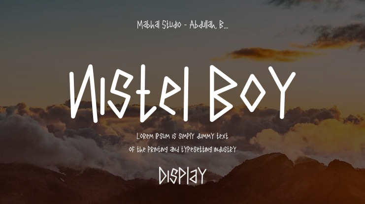 Nistel Boy Font