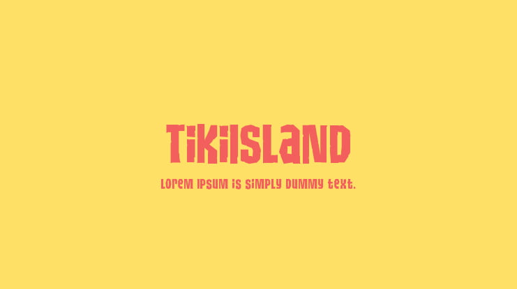 TikiIsland Font