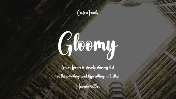 Gloomy Font