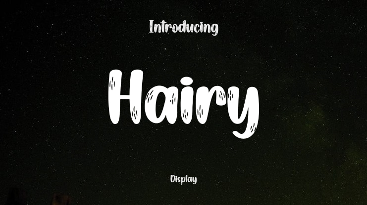 Hairy Font