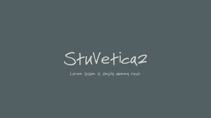 StuVetica2 Font