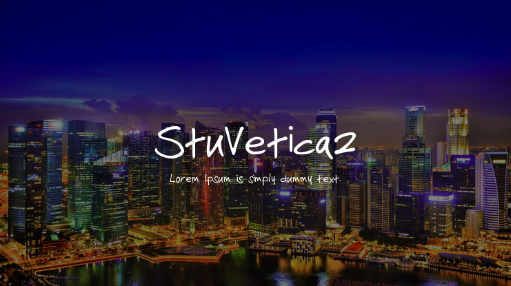 StuVetica2 Font