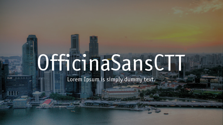OfficinaSansCTT Font